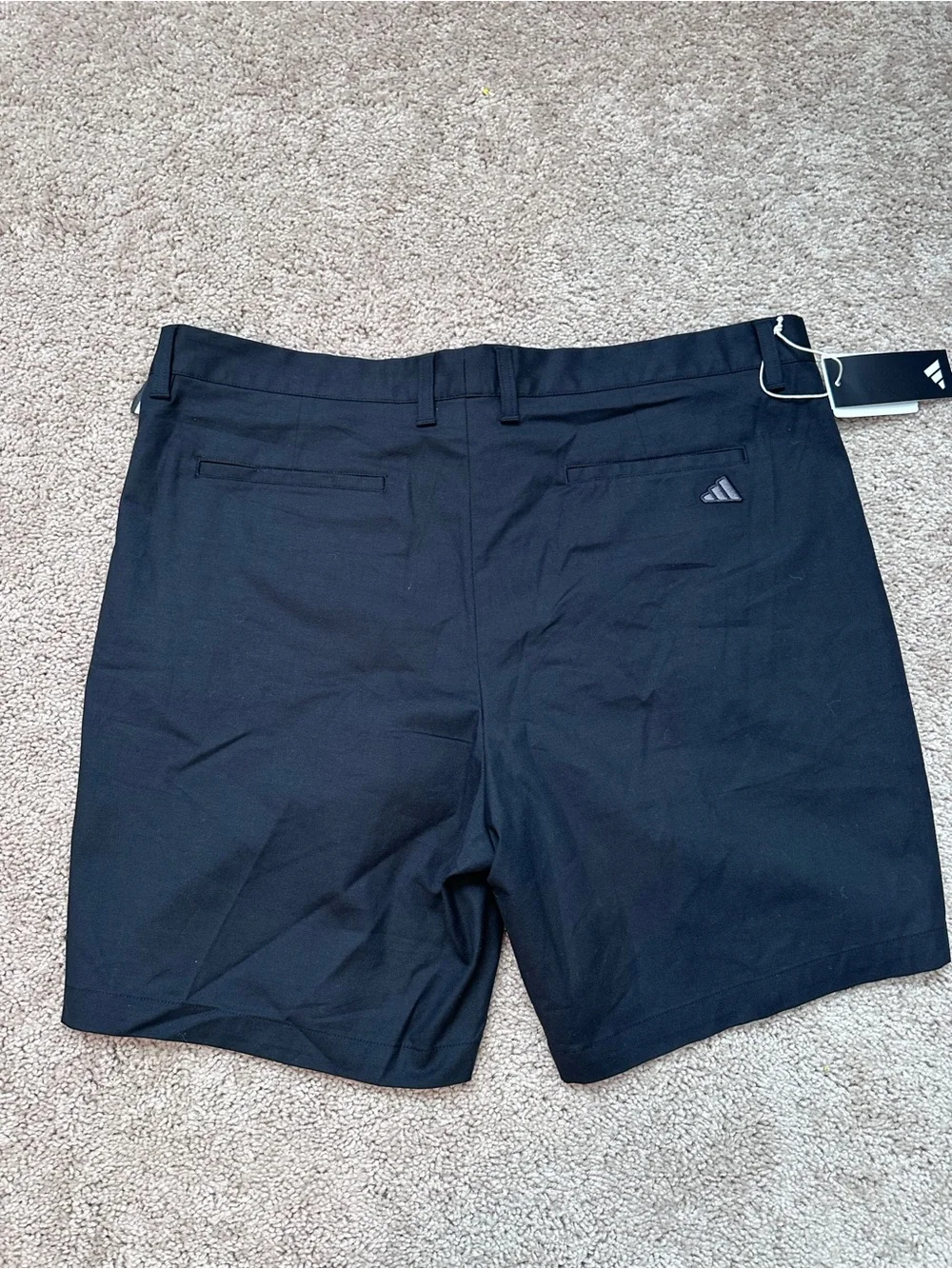 adidas Men's Black Flat Front Athletic Shorts